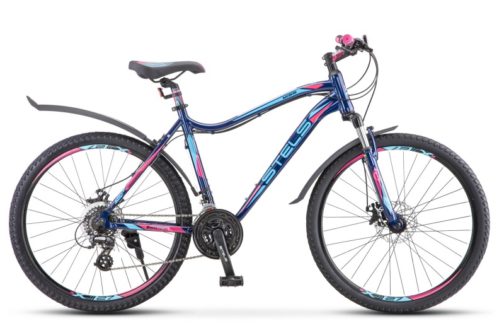 Купить горный женский Велосипед STELS Miss-6100 MD 26" 19" Тёмно-синий V030