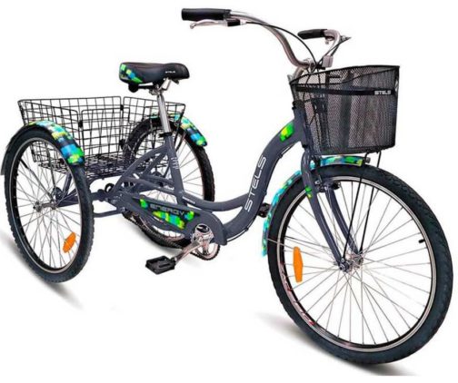 Купить трёхколёсный Велосипед STELS Energy-I 26" 16" Серый/чёрный V030