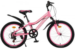 Велосипед 20″ AVENGER C200DW, 11″ розовый неон/белый