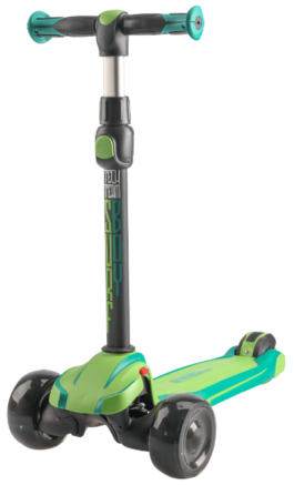 Самокат 3-х колесный TechTeam Surf boy черно-зеленый (2021)